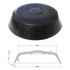 Gala konuss, PVC, 195mm, melns, A508001N